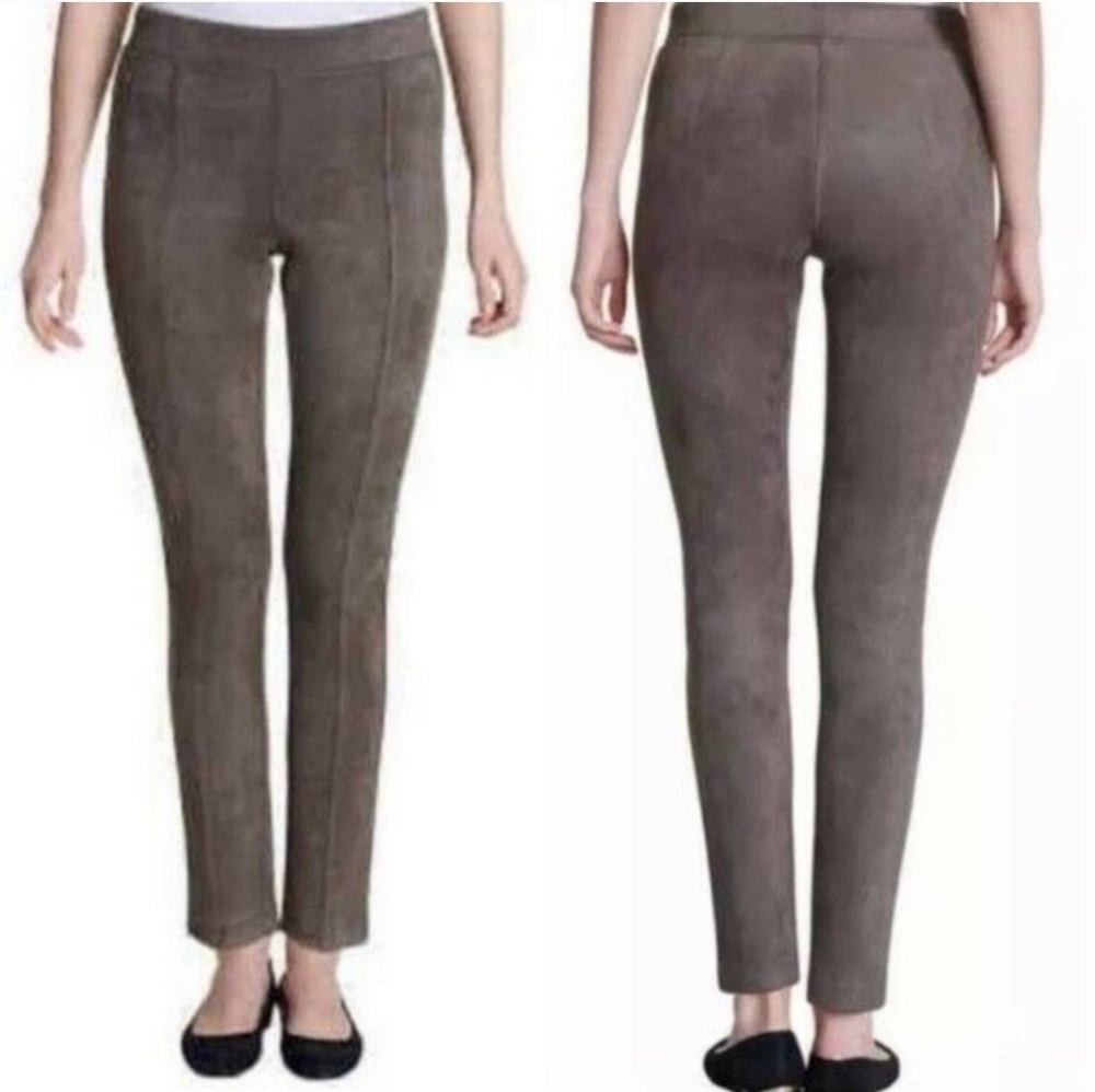 Andrew Marc Super Soft Stretch Faux Suede Pull-on Pants Size M